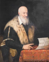 Retrato de Quaranta Malvasia, c.1570-76 (óleo sobre lienzo)