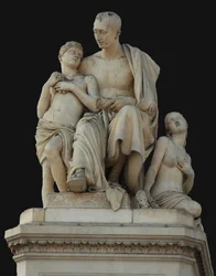 Monumento al Conde Nikolai Nikitich Demidov en la Piazza Demidoff en Florencia, 1830-1850