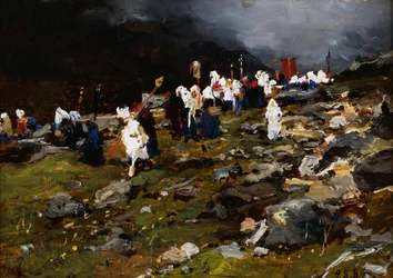 Procesión en alta montaña