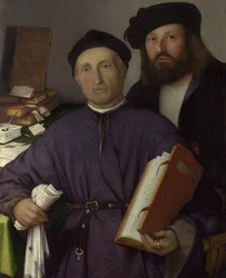 El médico Giovanni Agostino della Torre y su hijo, Niccolò. 1515