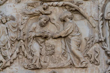 Gedeón exprimiendo el vellón, (detalle)