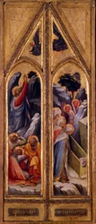 Jesús en el Monte de los Olivos y las santas mujeres en la Tumba