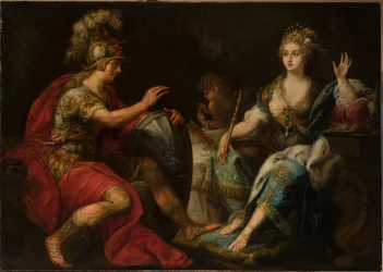 Eneas y Dido (óleo sobre lienzo)