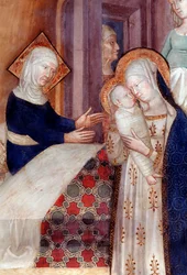 El nacimiento de San Juan Bautista (detalle)