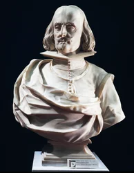 Busto de mármol de Domenico Petra, Iglesia de San Pedro en Maiella, Nápoles, Italia