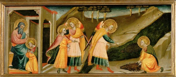 Escenas de la historia de Tobías: se despide de su padre;Tobías y el Arcángel Rafael;Tobías se anima (pintura)