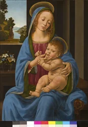 Madonna y Niño, 1485-90