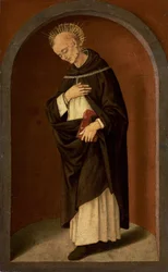 San Bernardino de Siena, en un nicho esculpido