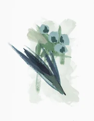 Flores azules abstractas