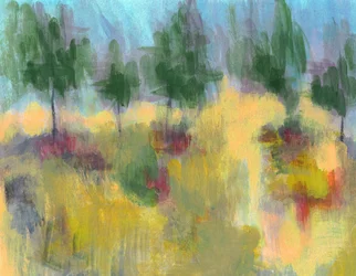 Paisaje abstracto y colorido