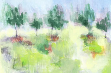 Paisaje verde de ensueño
