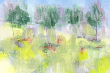 Paisaje de ensueño en tonos pastel