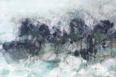 Abstracto de bosque brumoso