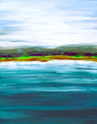 El vibrante horizonte del lago