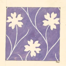 Diseño floral para textil impreso