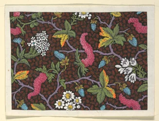 Diseño floral para textiles impresos
