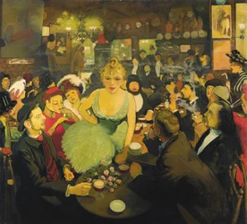 En el club Montmartre de Aristide Bruant Le Mirliton, 1886-1887