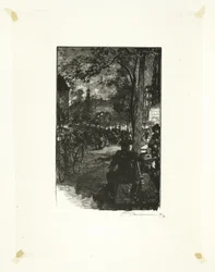 Boulevard Montmartre, atardecer, lámina quince de Le Long de la Seine et des Boulevards