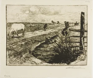 Carretera en el Marais, Vendée