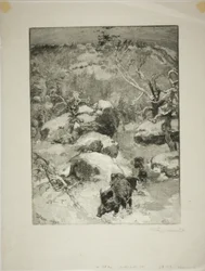 Invierno: Acantilado de Cuvier-Châtillon