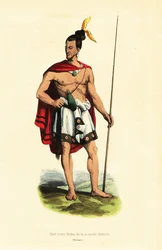 Jefe maorí de Houa-Houa (Uawa), Bahía Tolaga, Isla Norte, Nueva Zelanda