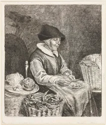 Coclers, L B, Anciana mojando judías (1780, Rijksmuseum Amsterdam)