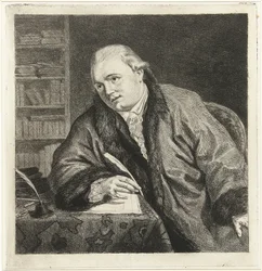 Retrato del compositor y grabador Johan Antoni Kauclitz Colizzi 1742-1808