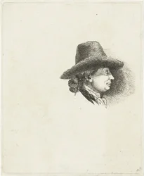 Hoja de estudio con retratos de Louis Bernard Coclers y su familia.