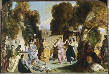 Danza de las Musas, entre 1846 y 1851 (óleo sobre lienzo)