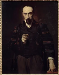Retrato de Achille Deveria (1800-1857) pintor y grabador
