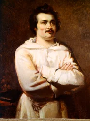 Retrato de Honore de Balzac (1799-1850) Siglo XIX (pintura)