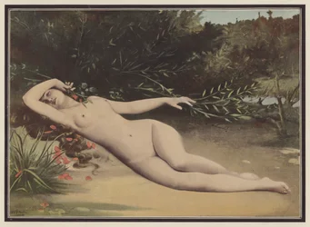 Terentia, esposa del estadista romano Marco Tulio Cicerón (litografía en color)