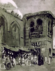 Comerciante de cobre, El Cairo, Egipto, 1928