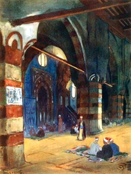 Mezquita Ibrahim Agha, El Cairo, Egipto, 1928