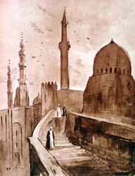 La Ciudadela al amanecer, El Cairo, Egipto, 1928