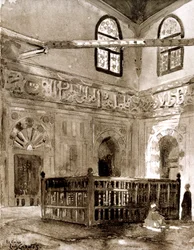 Tumba en una mezquita, El Cairo, Egipto, 1928