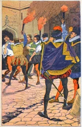 Carlos IX y los protestantes