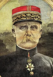 Primera Guerra Mundial: retrato del general Petain (1856-1951) al mando del Armee en Verdún en 1916. Ilustración del siglo XX