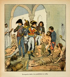 Bonaparte visita a los apestados de Jaffa, de la colección privada