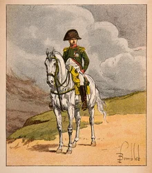 Retrato ecuestre del emperador Napoleón I, del libro 