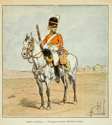 Ejército inglés: Dragones escoceses (scotch greys), de la colección privada
