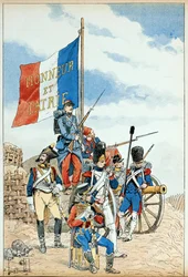 Ilustración tomada del libro Los héroes del siglo