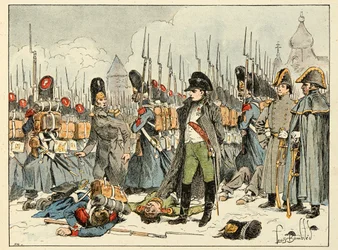Ilustración tomada del libro “Los héroes del siglo”, relatos anecdóticos de Dick de Lonlay e ilustrado por Louis Bombled