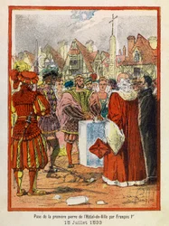 Las grandes jornadas del Ayuntamiento de París por A. Mercier, ilustrado por Louis Bombled (1862-1927): El 15 de julio