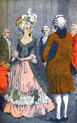 María Antonieta y Augeard