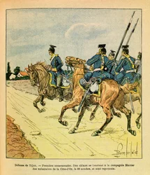 El Ejército del Este de Eugene Sergeant, conocido como Grenest, ilustrado por Louis Bombled (1862-1927): Defensa de Dijon el 29 de octubre