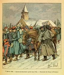 El Ejército del Este de Eugene Sergeant, conocido como Grenest, ilustrado por Louis Bombled (1862-1927): El 1 de enero
