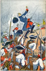 El ejército francés enfrenta a los rusos en el sitio de Gdansk