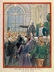 Las grandes jornadas del Ayuntamiento de París por A. Mercier, ilustrado por Louis Bombled (1862-1927): El 15 de julio