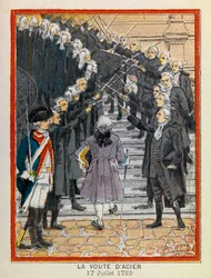 Las Grandes Jornadas del Hotel de Ville de París por A. Mercier, ilustrado por Louis Bombled (1862-1927): El 17 de julio